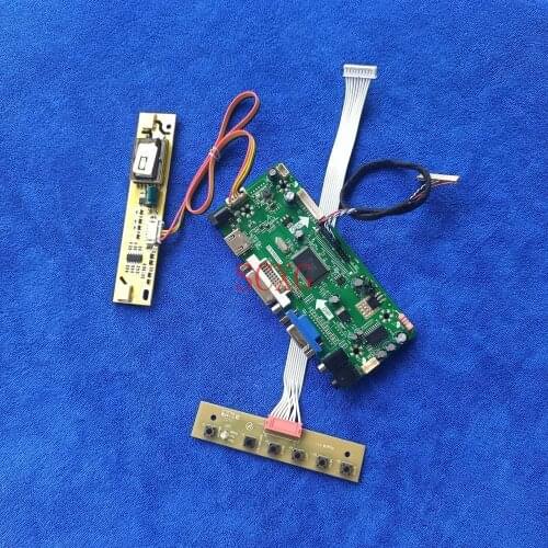Kit 20 Pin LVDS MNT68676 controller board 1024*768 Fit HSD150MX14/HSD150MX15/HSD150MX17 LCD screen 2CCFL DVI VGA HDMI-compatible