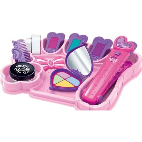 Hair Dyeing Set Childrens Play House Beauty Set Girl Makeup Toys Accessories Hair Braid Weave Toys for Girl
