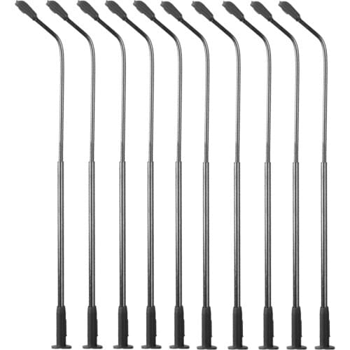 New 10pcs 1:150 Model Street Lamp Lights Single Head 3V for Model Train Stress Layout Scenery Dollhouse Decoration Accessories