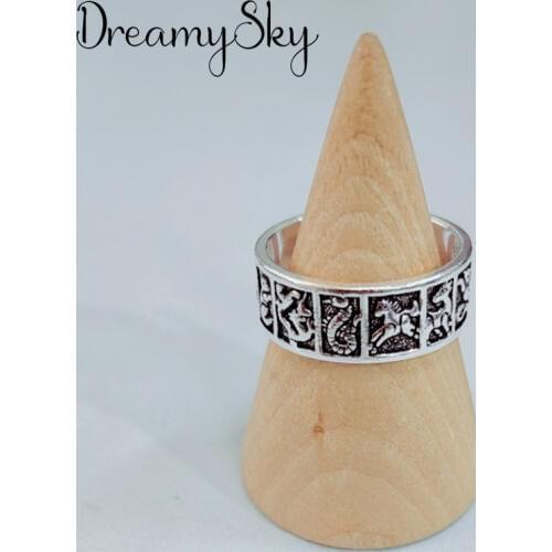 New 100% Real Silver Color Horse Rings For Women Big Finger Rings For Unisex Jewelry Men