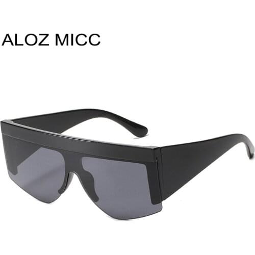 ALOZ MICC Half-Frame Sunglasses Men Women Brand Designer Acetate Square Sunglasses For Women Vintage Eyeglasses UV400 Q861
