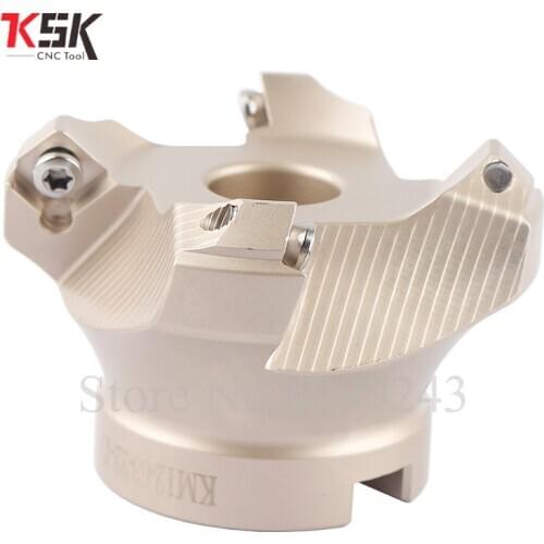 Face end mill shoulder KM12 -160-40 160mm 45 degree indexable face mill KM12 shoulder milling cutter for SEKT1204 carbide