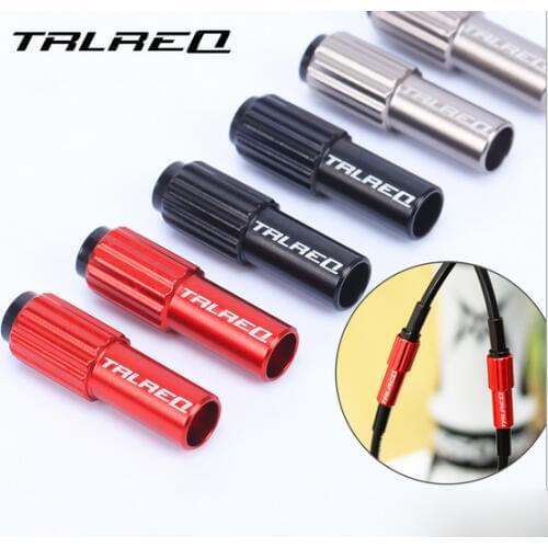 TRLREQ 2 PCS MTB Road Bike Bicycle Derailleur Regolator Shift Cable Cap Connector Line Fine Micro Adjustment Screw Bolts 4mm