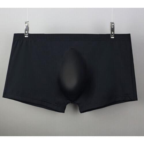 Mens Underwear U-convex Ice Silk Nylon Thin Men Boxer Shorts Cueca Underpants Man Gift