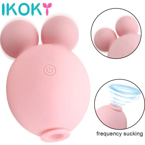 IKOKY Clitoral Sucking Vibrator 10 Vibrations 3 Sucking Clitoris Stimulator Sex Toys Clit Nipple Sucker Sex Toys for Women
