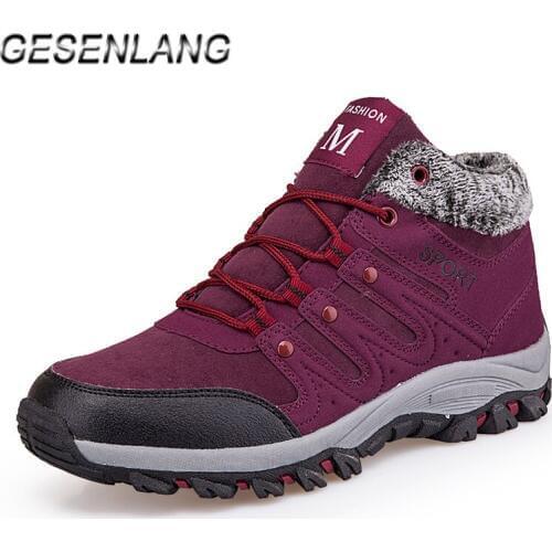 Womens Barefoot Walking Shoes Plus Fur Winter Sneakers For Women High Top Wearable Outdoor Sports Casual Nonslip Snow Boots New