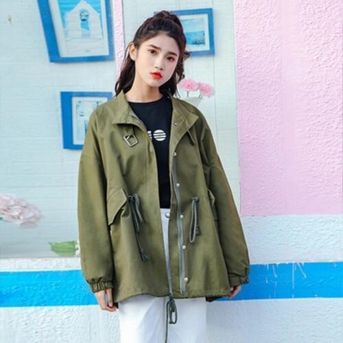 Women Jackets Coats Fashion Loose Short Oversize Coats Outwear Autumn Winter Female Casual Black Plus Size Jackets Coat FP1301