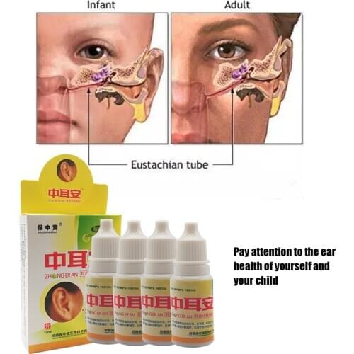 Ear Liquid Acute Otitis Drops Chinese Herbal Medicine For Ear Tinnitus Deafness Sore Health Caring Ear Cleansing Plaster