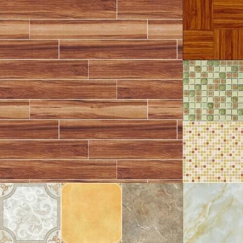 1/12 Dollhouse Floor Sticker Wall Decal Kitchen Bathroom Miniature Accessory