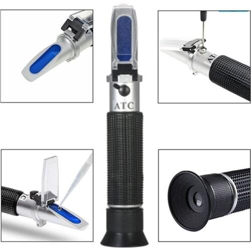 1 Set Bee Rearing For Hand Held Refractometer Beekeeping Tools Honey Detection Measuring Range 0-32% Sugar Prism Refractometer