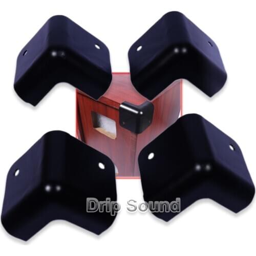 4pcs Metal Corner Protector Safe Decoration Right Angle Protection Cover for Loudspeaker Box Amplifier 45x45mm #1
