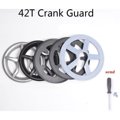 42T Bicycle Chainring Sprocket Protection Chain Wheel Protective Cover Crank Chain Ring Protector Cycling 42-tooth Chain Guard