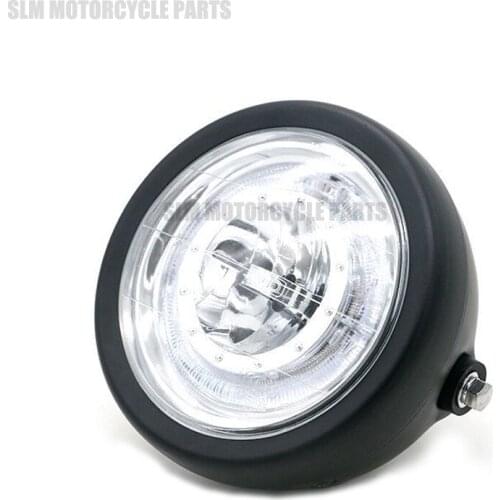6.5" Motorcycle Motocicleta Headlight LED Headlamp Lights for harley Cafe Racer Cruiser