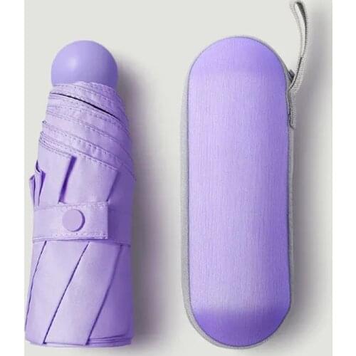 8 Ribs Pocket Mini Umbrella Anti UV Paraguas Sun Umbrella Rain Windproof Light Folding Portable Umbrellas for Women Men Children