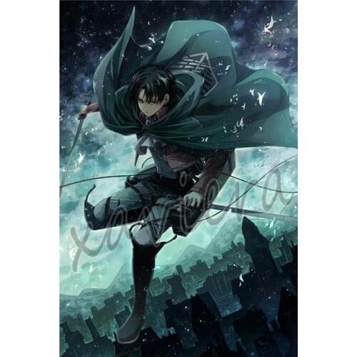 Attack On Titan Diamond Painting Full Square Round Drill Japanese Anime Embroidery Mosaic Rhinestone Picture Cross Stitch Kits