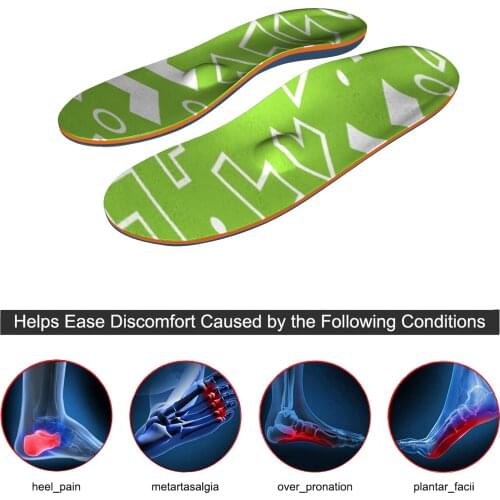 Simple Design Shock Absorption And Breathable Orthopedic Arch Support Insole