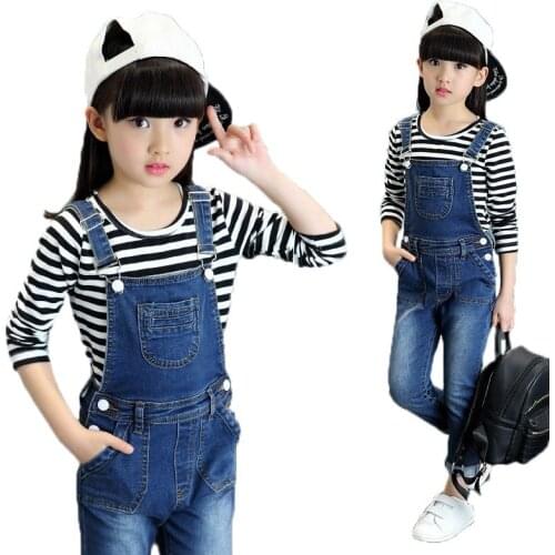 Cutyome Denim Overalls For Girls