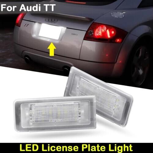 For AUDI TT 8N 1999-2006 Car Rear White LED License Plate Light Number Plate Lamp