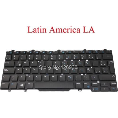 Laptop LA Keyboard For DELL For Latitude E5450 5450 E5470 Latin America black new