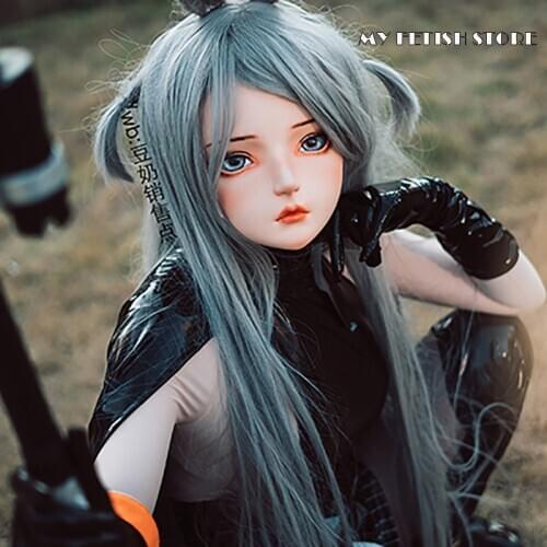 KM103)Customize Half Head Sweet Girl Resin Crossdress Japanese Cartoon Anime Female Cosplay Kigurumi Doll Mask Drag Queen