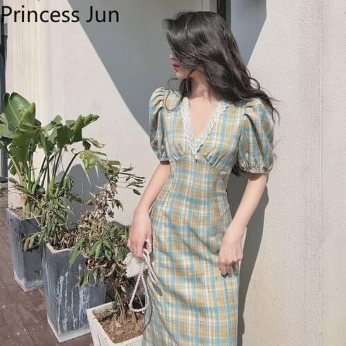 Летние платья в клетку KWD China At AliExpress