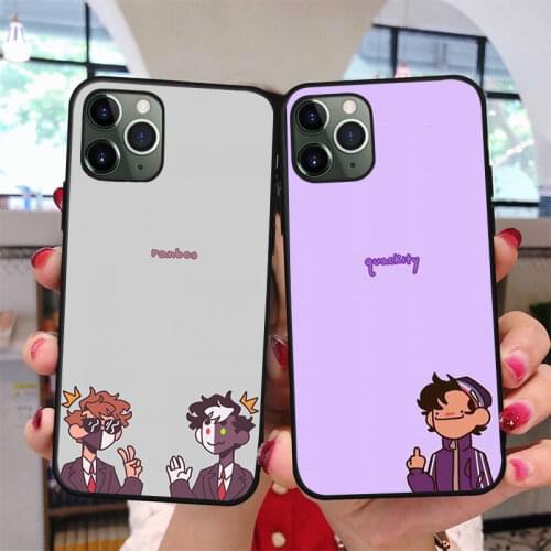 Cute Fartoon Dream Smp black Phone Case For iPhone 11 12 Pro Max 13 Mini X XR XS MAX 7 8 Plus 6s 6 Soft silicone Cover Fundas