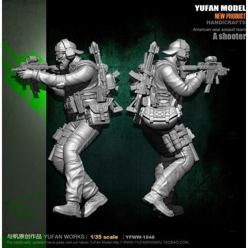 YUFAN Model Original 1/35 US Commando New Resin Soldier YFWW35-1848 KNL Hobby