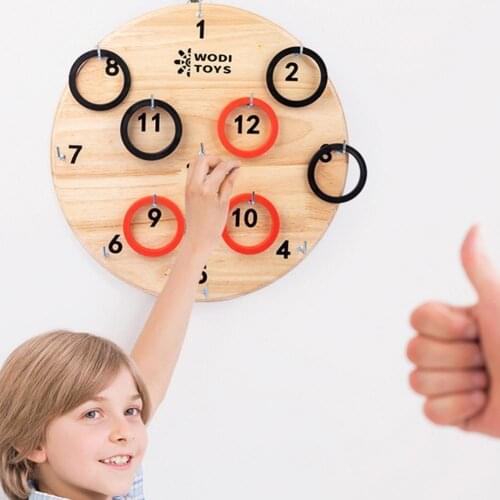 Rings Toss Game Indoor Wall Toss Ring Game Set For Kids Adults Parent-child Interaction Learning & Education Fun & Sports Gift