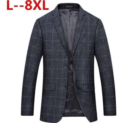 8XL 7XL 6XL 5XL NEW Mens Fashion Brand Blazer Britishs Style casual Slim Fit suit jacket male Blazers men coat Terno Masculino