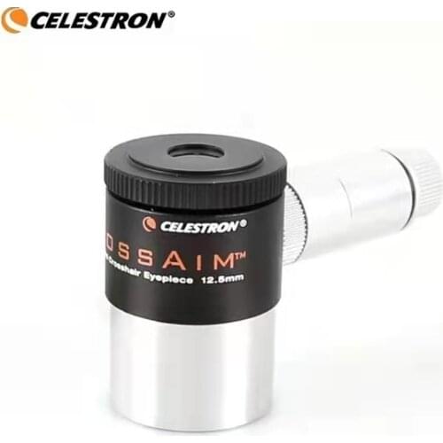 Celestron 1.25" Illuminated Eyepiece 12.5mm Double Line Crosshair Reticle Eyepiece for Astronomy Telescope Monocular Bonocular