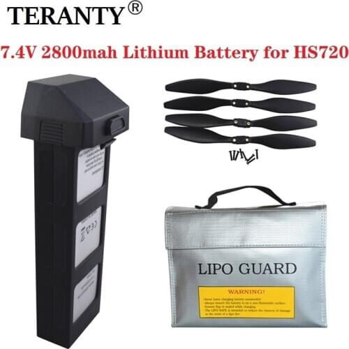 Original 7.4v Rechargeable Battery for HS720 GPS Drones RC Quadcopter Spare Parts For HS720 7.4V 2800 mAh lipo Battery With Bag