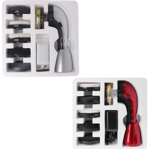 Portable Handheld Automatic Electric Shoe Brush Shine Polisher 2 Ways Power Supply