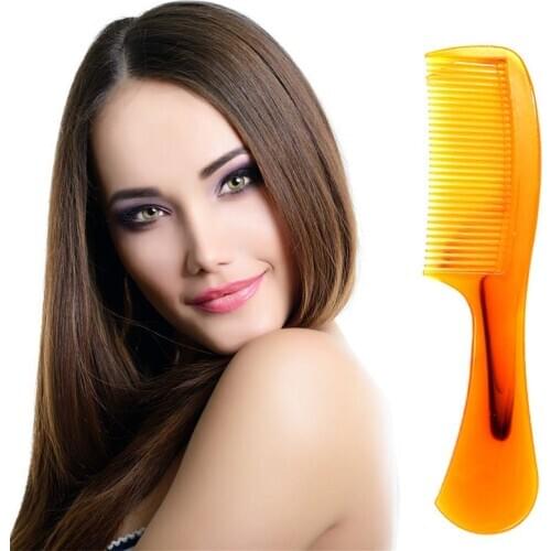 1pcs Ox Horn Comb With Handle Fine-toothed Comb Hair Care Massage Brush Unisex Health Hair Comb Portable Hair Beard Tool