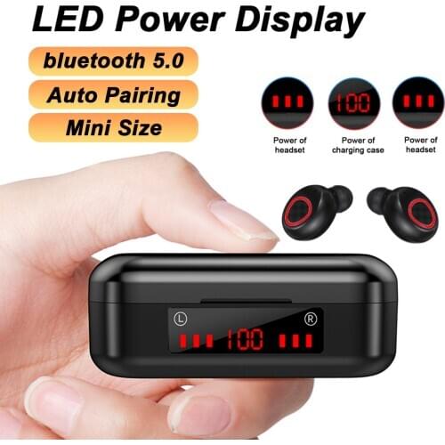 TWS EARBUDS wireless earphones bluetooth 5.0 HIFI Stereo headset Mini waterproof Earbuds PK A6S E6S F9 G6S I12 For All Phone