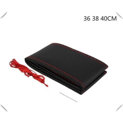 Universal car steering wheel cover artificial leather woven auto parts for MAN BYD Mini Maruti Suzuki Jaguar Fiat Polaris