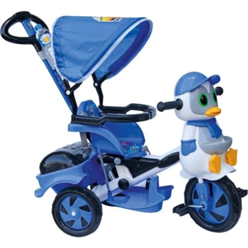 Penguin Parent-Controlled Bike/push Tilt/blue/male Child/baby