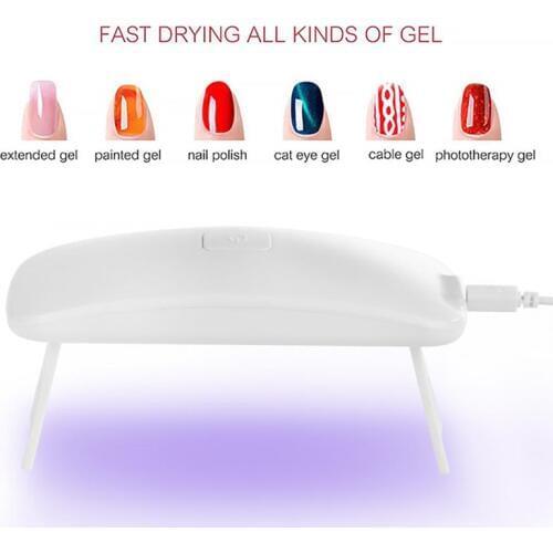 YOHAPPY 6W LED Lamp Nail Dryer USB Charge LED Light Quick Dry Nails Gel Manicure For Nail Art
