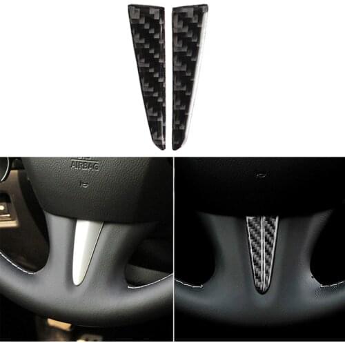 1pair Carbon Fiber Steering Wheel for Infiniti Q50 Q60 accessories Decorative Interior trim Car sticker 2013 2014 2016 2017 57BA