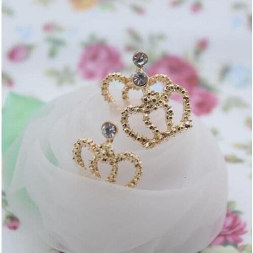 10pcs/lot Fashion Crown Buttons For Wedding Invitation Button For Decorate Craft Accessories
