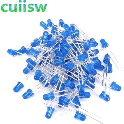100pcs Blue LED 3MM Blue light-emitting diode Blue turn Blue