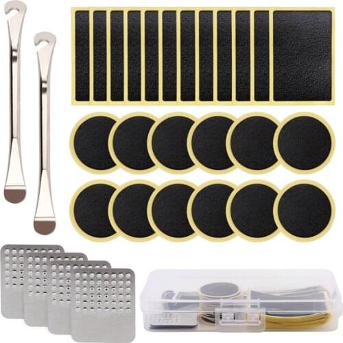 30Pcs Pre-glued Patch Puncture Repair Kit Bike Tire Patch Bicycle Tube Puncture Rubber Patches Glueless Patches For Bike Tube