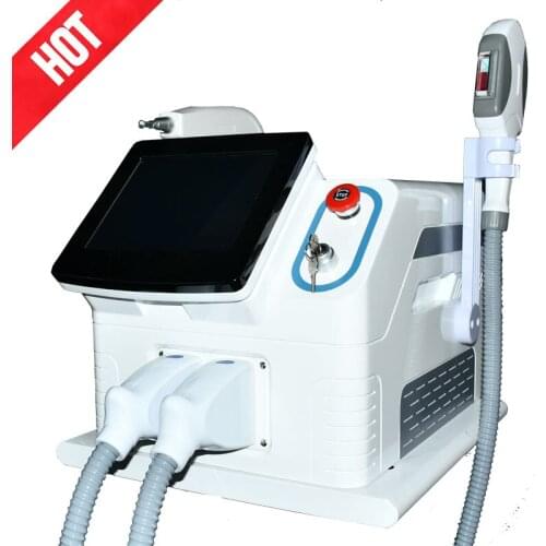 640 530 590nm Hair Removal Skin Rejuvenation SHR IPL OPT & ND Yag Laser 2 In 1 Machine for Tattoo Removal