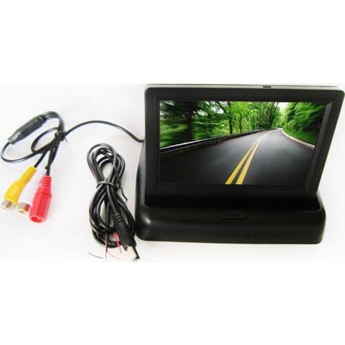 Wireless Color CCD Chip Car Chip Rear View Camera for 2012 Ford Focus + 4.3 Inch foldable LCD TFT Monitor