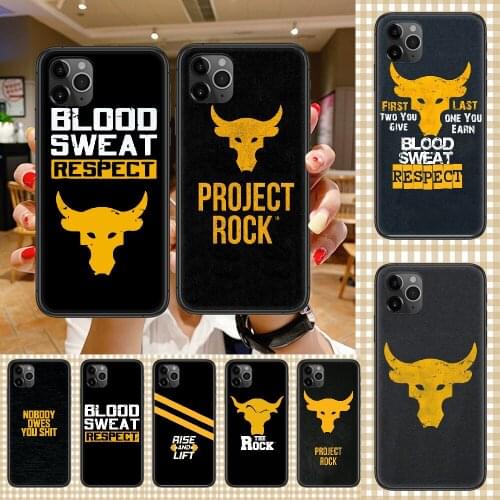 The Rock Dwayne Johnson Phone Case Cover Hull For iphone 5 5s se 2 6 6s 7 8 12 mini plus X XS XR 11 PRO MAX black trend shell