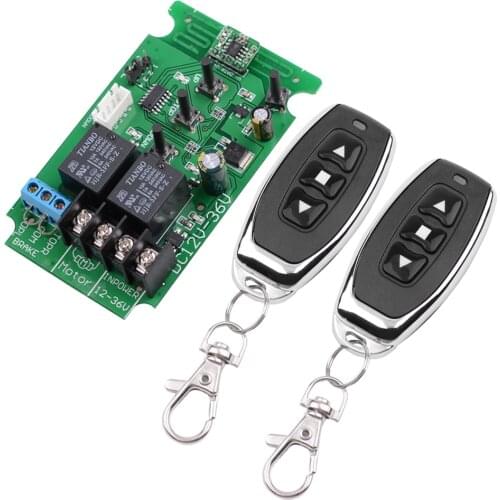 DC/AC 12V 24V 36V Motor Manual Controller Remote Control Motor 60W Motor Forwards Reverse Up Down Stop with Limit Switch