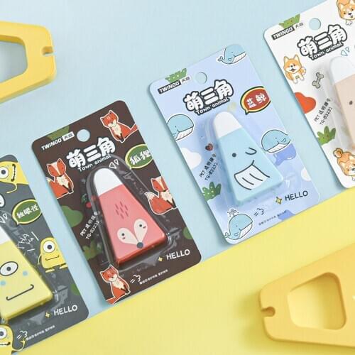 24 pcs/lot Cartoon Animal 5M Correction Tape Cute Tapes Promotional Stationery gift School Office Supplies