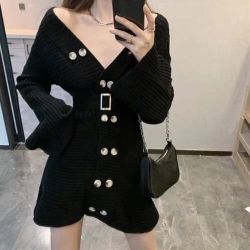 Lucyever Fashionable Knitted Dresses