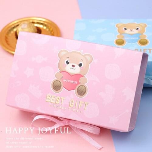 Little candy box baby full moon gift box empty box with hand gift box one year old birthday wedding candy gift boxes