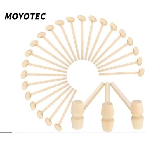 MOYOTEC Baby Toy Wooden Hammer Mallet Carving Tool Leather Craft Jewelry Making Cake Hammer Woodworking Tool Hand Hammer