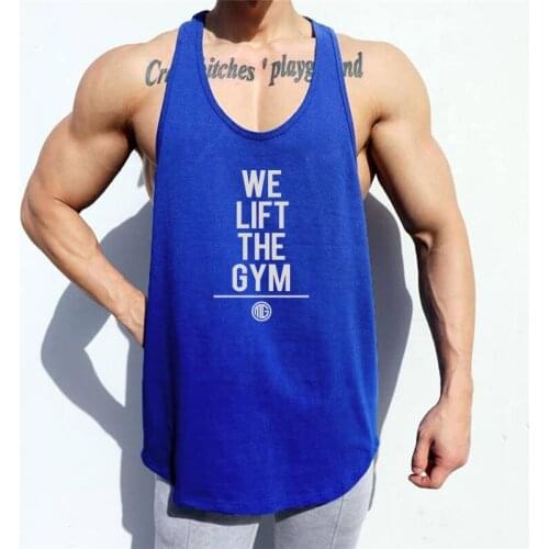 New Fashion Mesh Gym Clothing Mens Bodybuilding Stringer Tank Top Fitness Sleeveless Shirt Running Vest Quick Dry Singlets